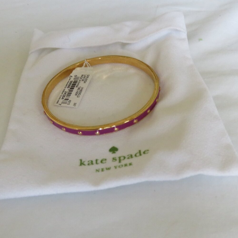 Kate Spade Enamel Hinged Bangle bracelet
